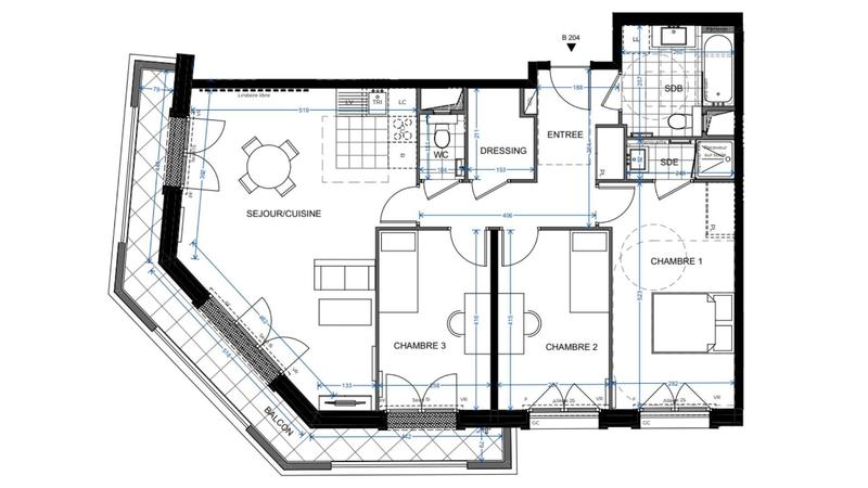 Appartement - 89 m² - 4 pièces