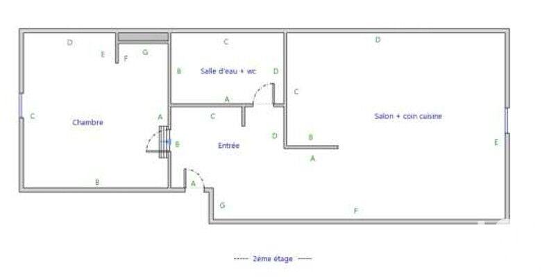 Appartement - 31 m² - 2 pièces