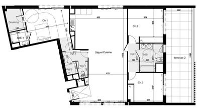 Appartement - 162 m² - 5 pièces