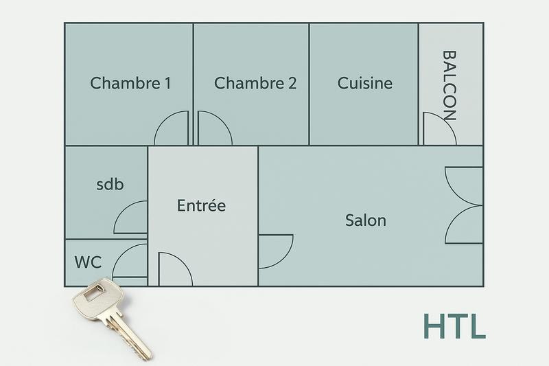 Appartement - 60 m² - 3 pièces