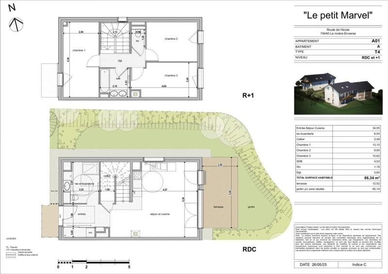 Maison - 86 m² - 4 pièces