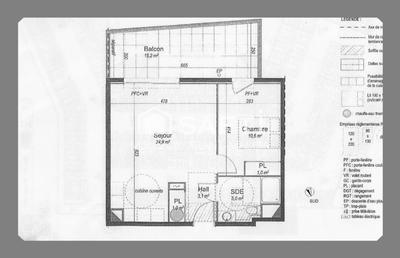 Appartement - 46 m² - 2 pièces