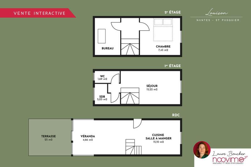 Maison - 52 m² - 3 pièces