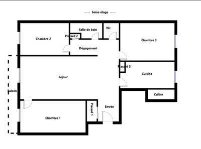 Appartement - 75 m² - 4 pièces