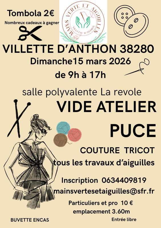 Vide atelier - puce couture et tricot