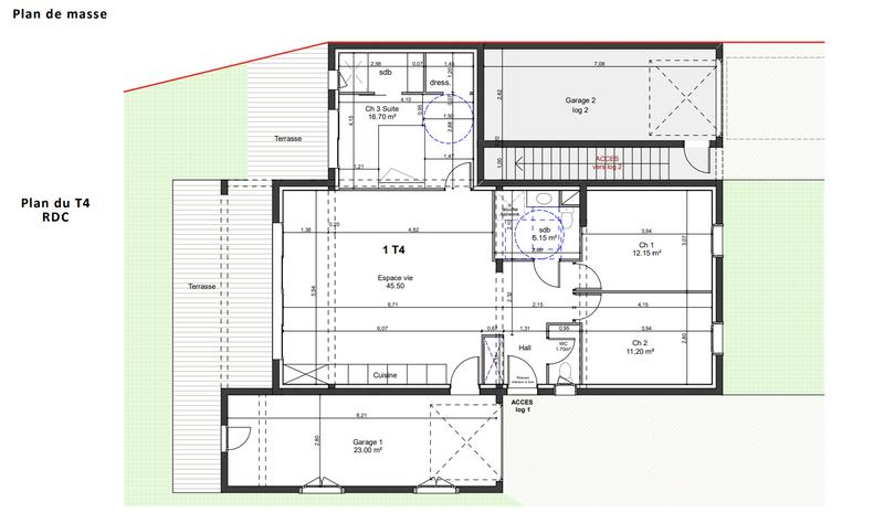Appartement - 92 m² - 4 pièces