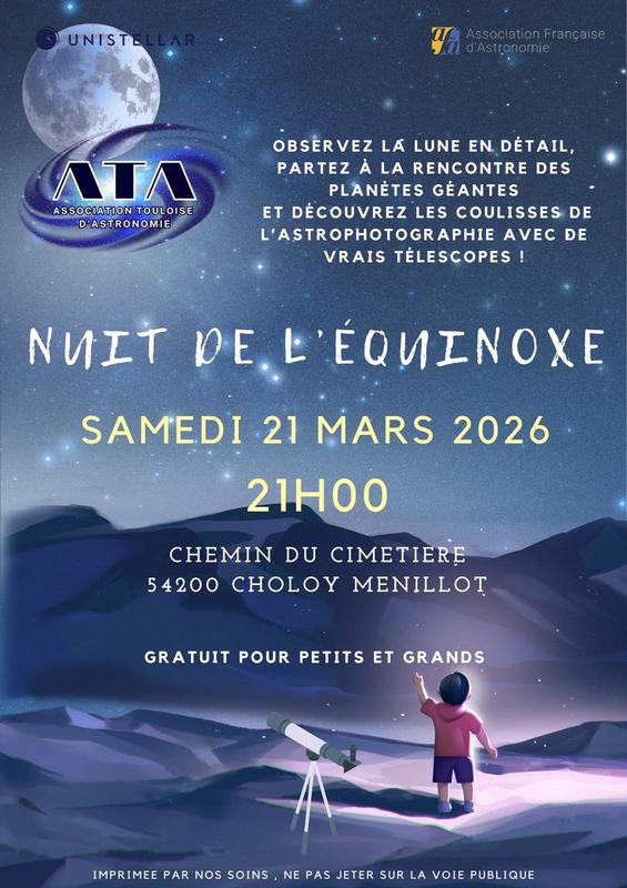 Nuit de l'équinoxe - observation du ciel