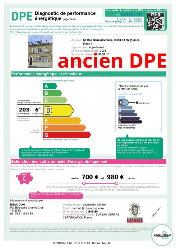 Appartement - 40 m² - 3 pièces