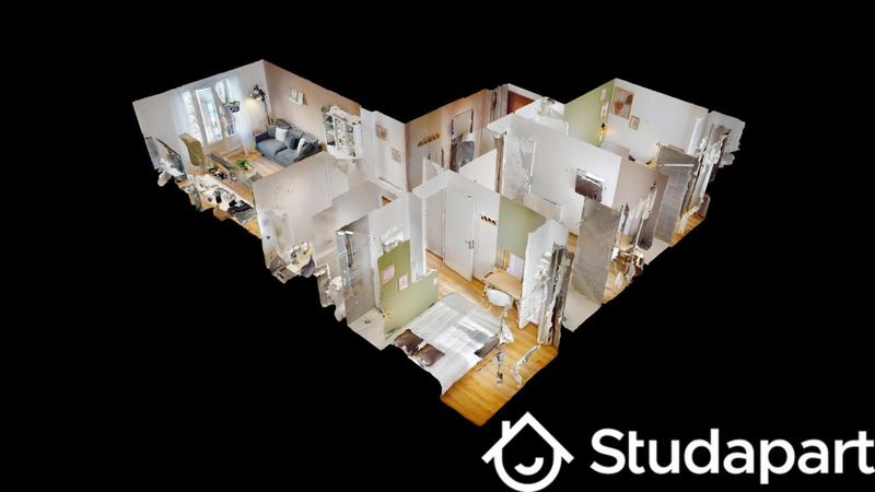 Chambre - 10 m² - 1 pièce