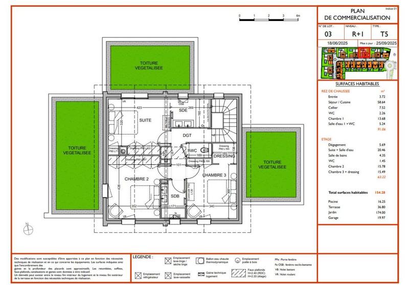 Maison - 154 m² - 5 pièces