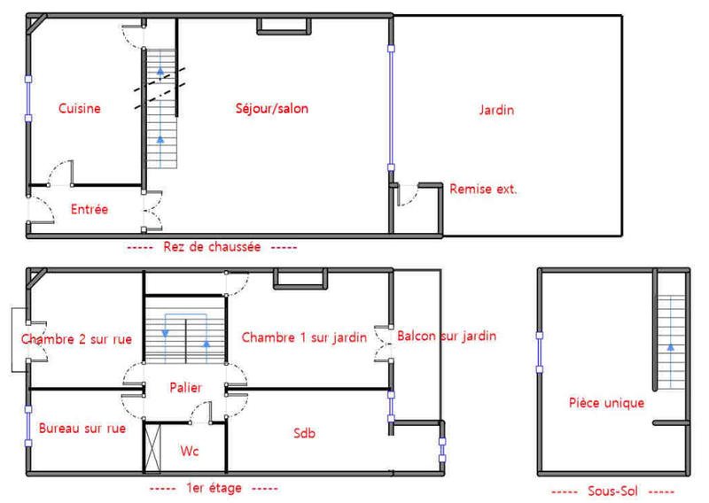 Maison - 100 m² - 4 pièces