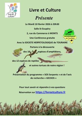 Conférence sur les amphibiens et reptiles