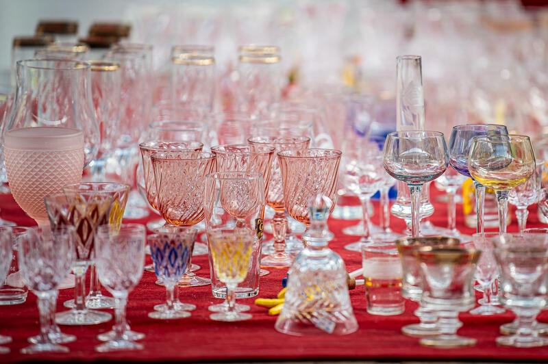 Brocante du verre