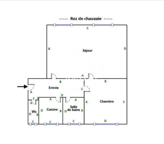 Appartement - 58 m² - 3 pièces