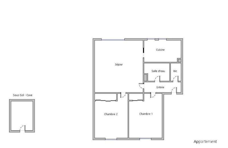 Appartement - 51 m² - 3 pièces