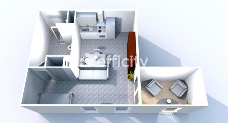 Appartement - 33 m² - 1 pièce