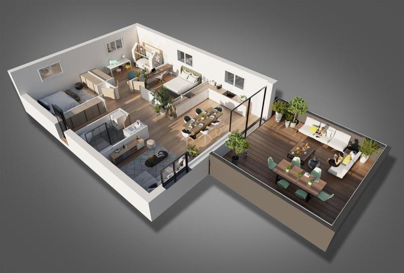 Maison - 71 m² - 3 pièces