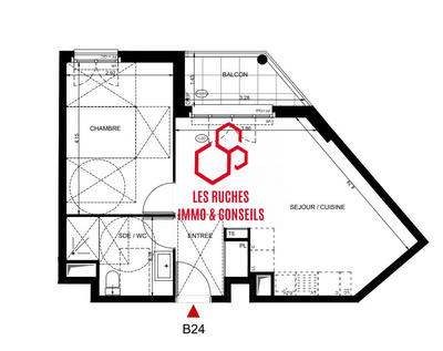 Appartement - 42 m² - 2 pièces