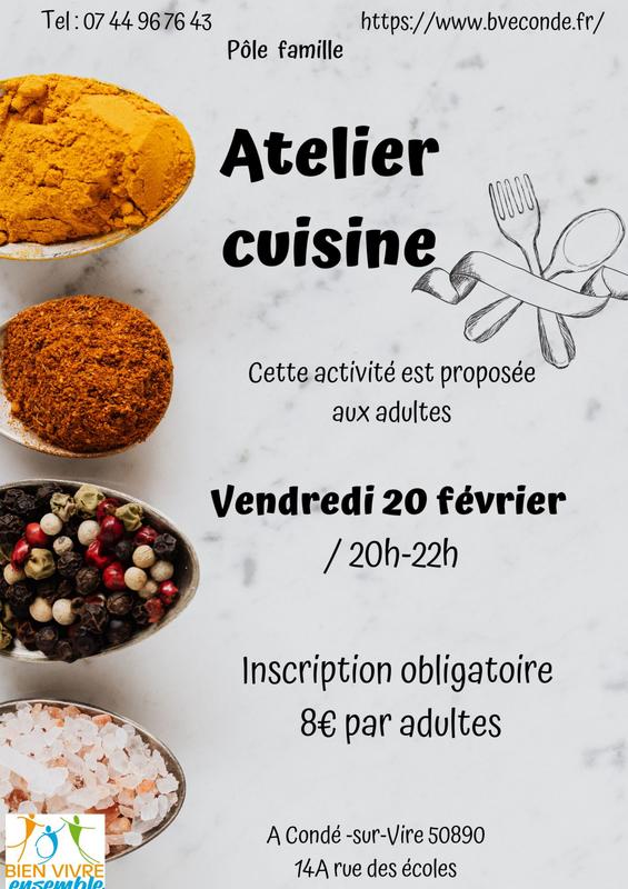Cuisine adulte > Vacances d'hiver