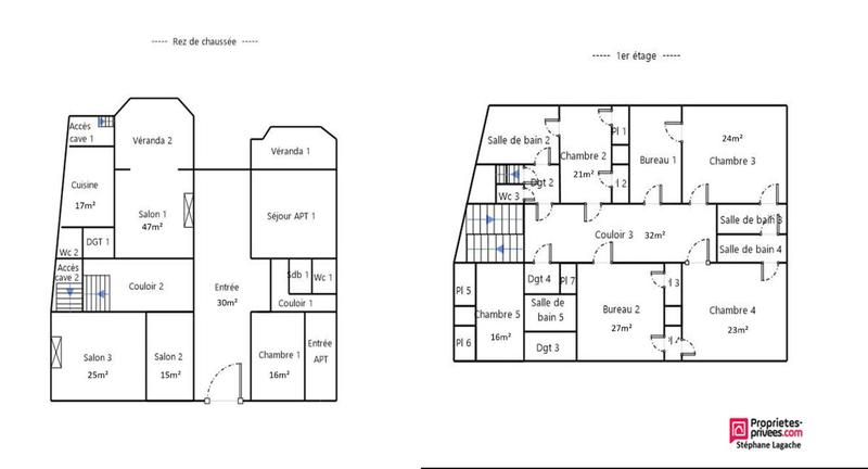Demeure - 360 m² - 12 pièces