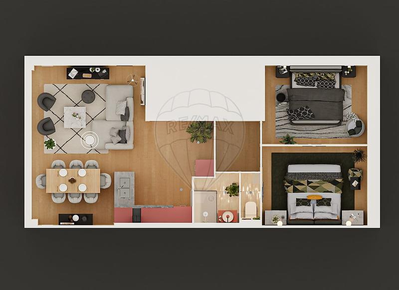 Appartement - 59 m² - 3 pièces