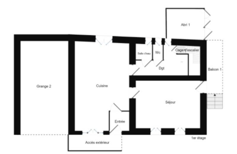 Maison de village - 117 m² - 5 pièces