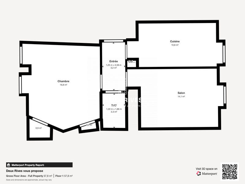 Appartement - 46 m² - 2 pièces