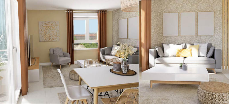 Appartement - 61 m² - 3 pièces