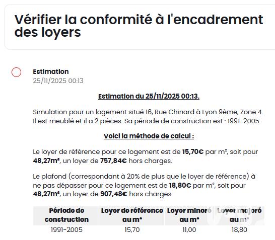 Studio - 19 m² - 1 pièce