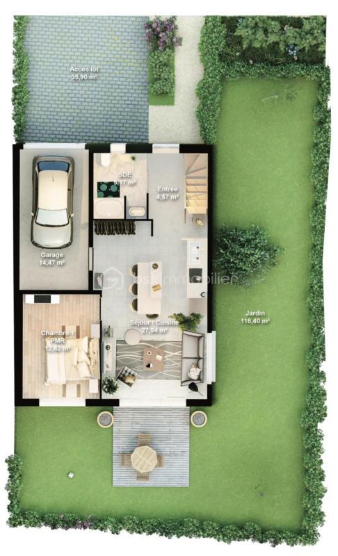 Maison traditionnelle - 87 m² - 4 pièces