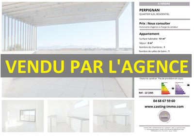 Appartement - 51 m² - 2 pièces