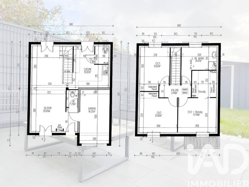 Maison - 96 m² - 4 pièces