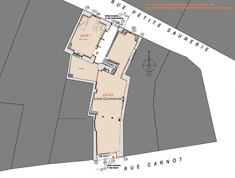 Magasins - 55 m² - 2 pièces