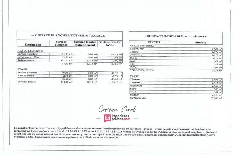 Maison - 110 m² - 4 pièces