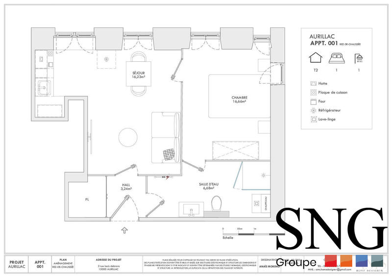 Appartement - 33 m² - 2 pièces