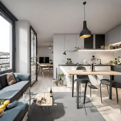 Appartement - 61 m² - 3 pièces