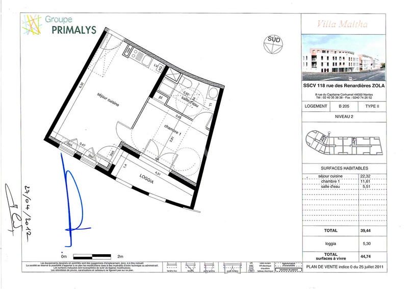 Appartement - 40 m² - 2 pièces