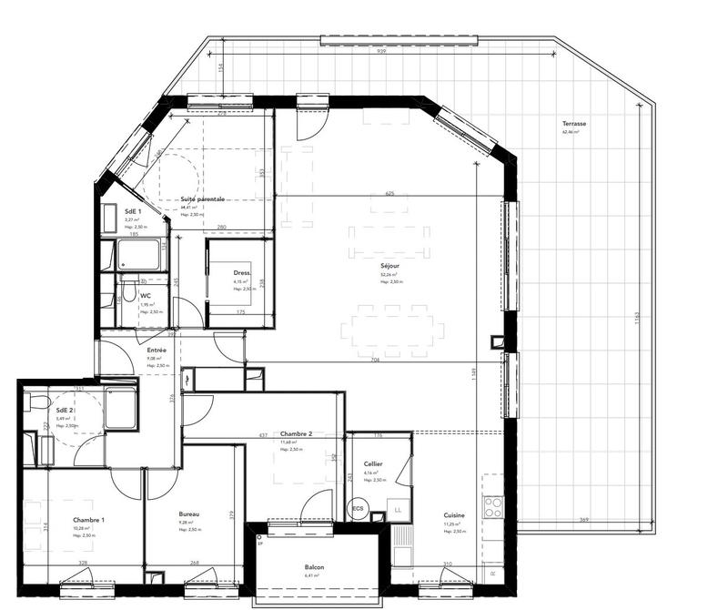 Appartement - 137 m² - 5 pièces