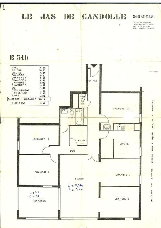 Appartement - 98 m² - 6 pièces