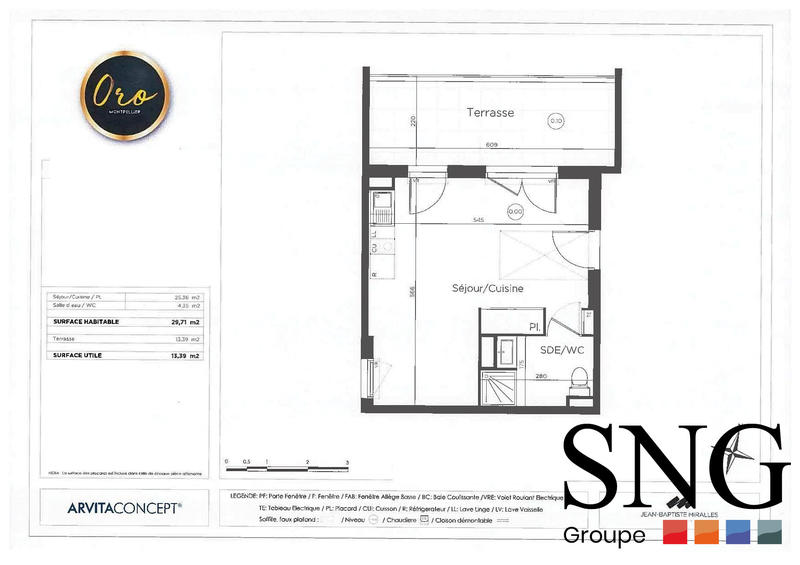 Appartement - 30 m² - 1 pièce