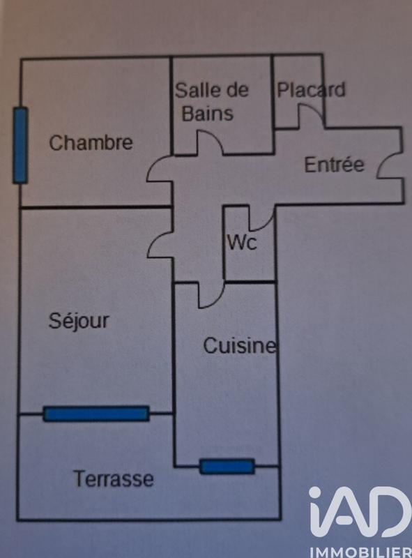 Appartement - 48 m² - 2 pièces