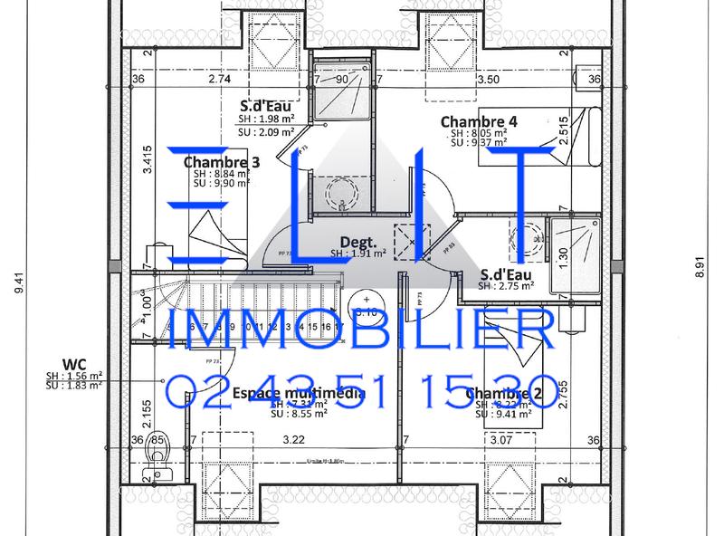 Maison - 96 m² - 6 pièces