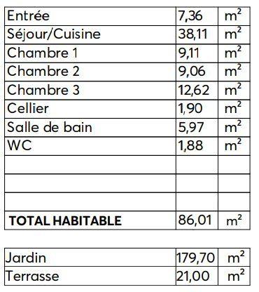 Appartement - 86 m² - 4 pièces