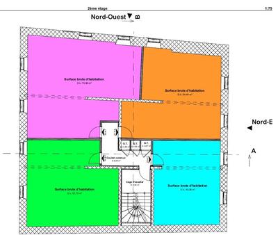 Appartement - 51 m² - 2 pièces
