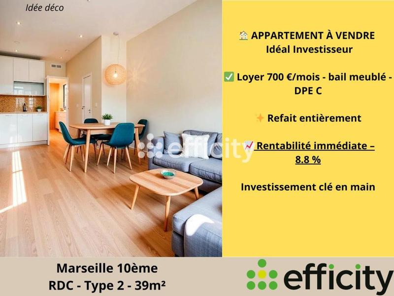 Appartement - 39 m² - 2 pièces