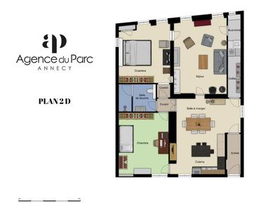 Appartement - 107 m² - 3 pièces