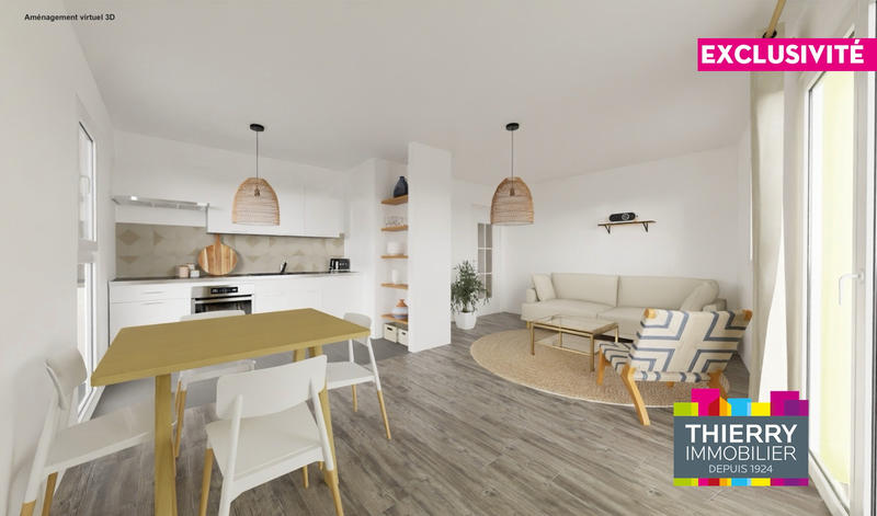 Appartement - 60 m² - 3 pièces