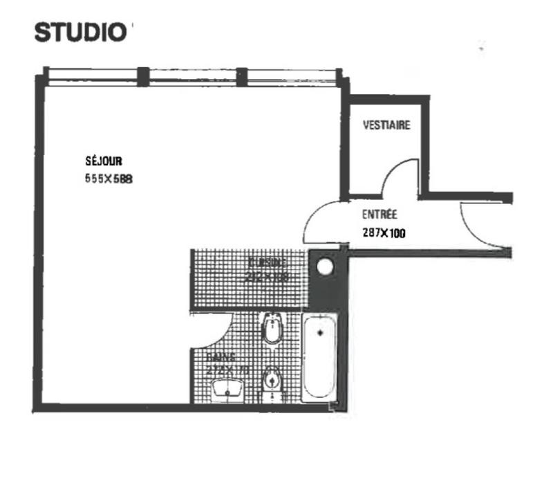 Appartement - 35 m² - 1 pièce