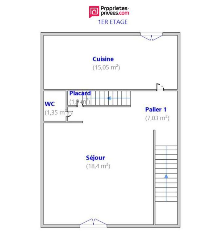 Maison - 85 m² - 3 pièces