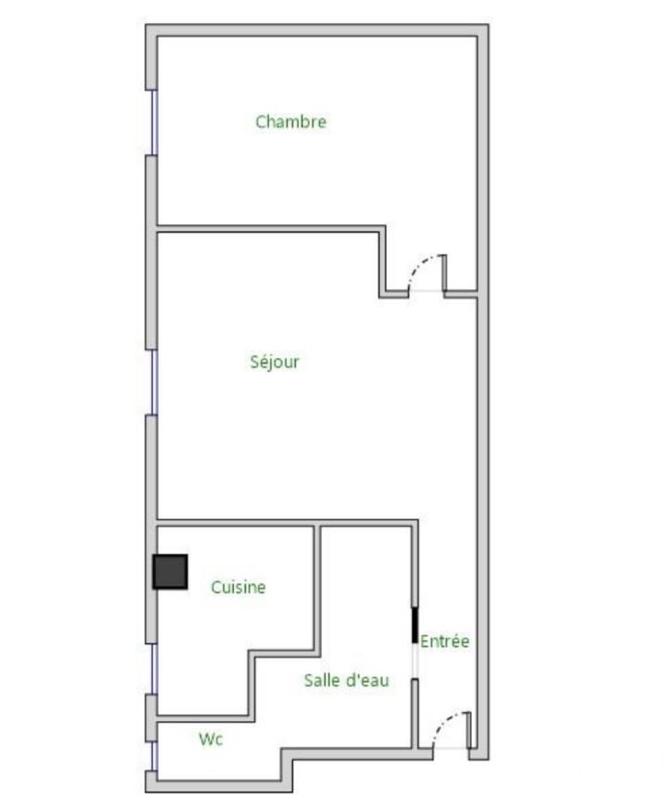 Appartement - 34 m² - 2 pièces